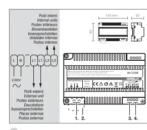Schemat podłączenia zasilacza 1210A