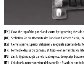 Krok 4: Zamknięcie panelu