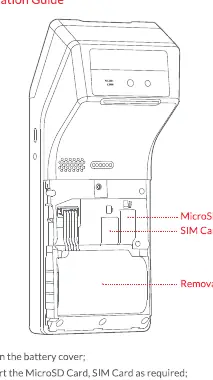 Dostęp do baterii, karty SIM i MicroSD