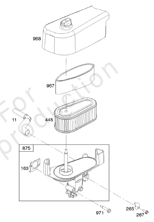 Schemat układu dolotowego (Air Cleaner)
