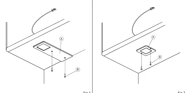 Montaż oprawy (Fig 1)