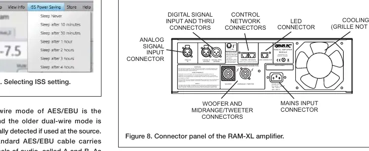 Panel złączy wzmacniacza RAM-XL