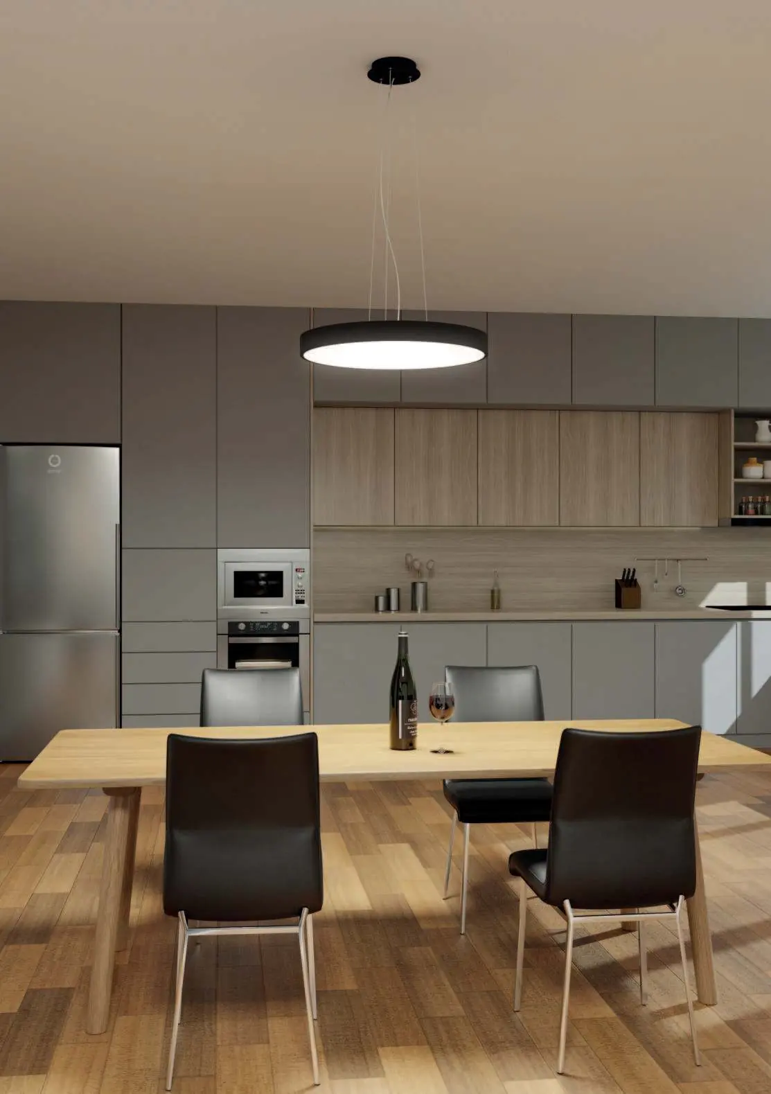 Lampa wisząca Mono Slim P-Z w kuchni
