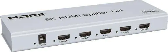 Widok przedniego panelu rozdzielacza HDMI 1x4