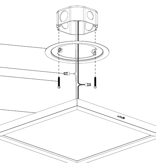 Schemat instalacji oprawy
