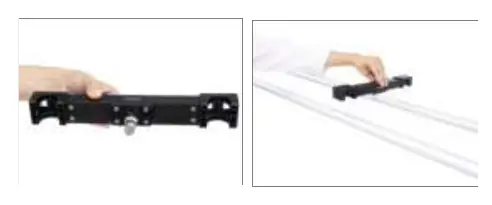 Montaż Accessory Spacers na szynach