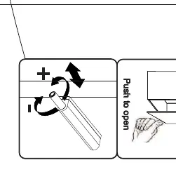 Regulacja zawiasów i mechanizmu push-to-open