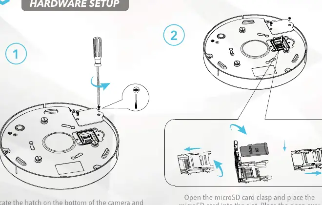 Instalacja karty microSD w kamerze