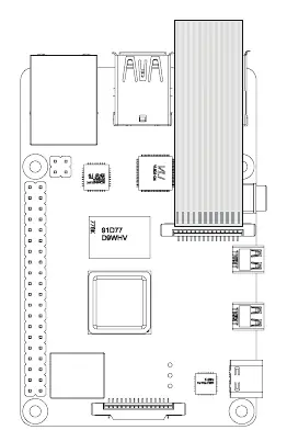 Schemat podłączenia kamery do portu MIPI w Raspberry Pi
