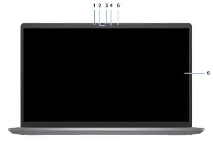 Widok przodu laptopa