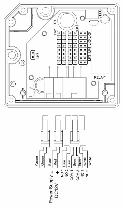 Schemat połączeń elektrycznych modułu