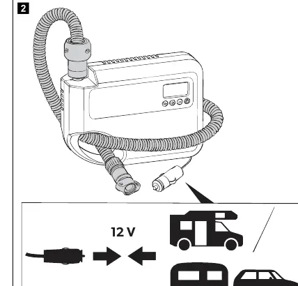 Podłączenie zasilania 12 V