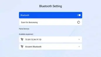Menu ustawień Wi-Fi