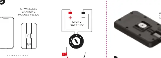 Schemat podłączenia elektrycznego do akumulatora