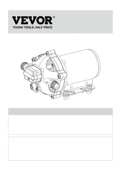 Pompa wodna VEVOR 12V