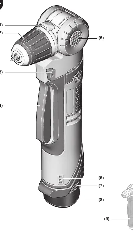 Schemat budowy wiertarko-wkrętarki Bosch GWB 12V-10