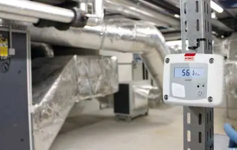 Przetwornik HVAC zamontowany w instalacji