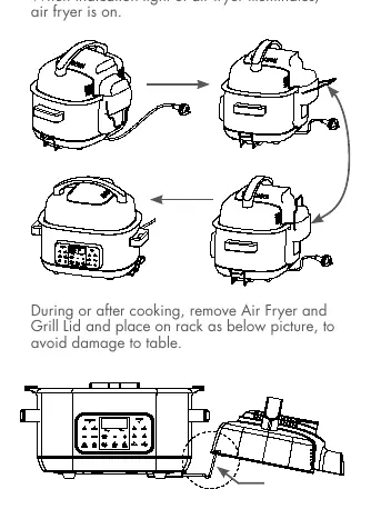 Montaż pokrywy Air Fryer