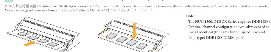 Instalacja modułów pamięci SO-DIMM