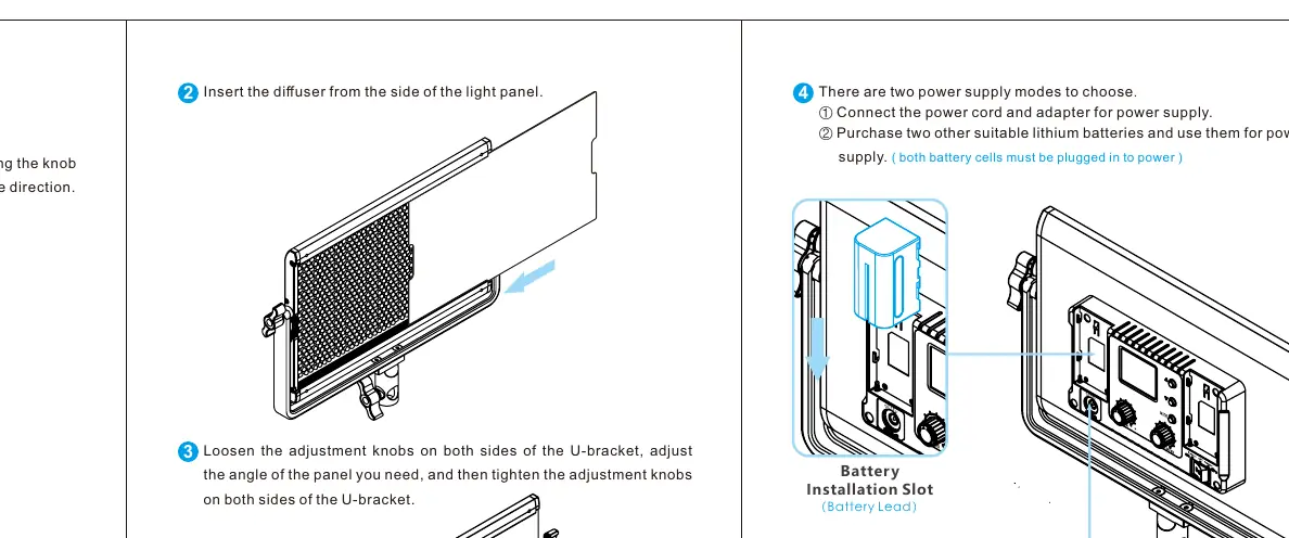 Metoda instalacji lampy na statywie