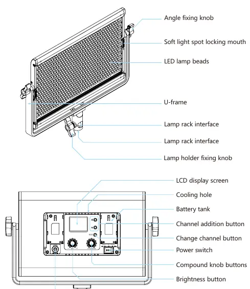 Schemat budowy lampy GVM-1300D/1500D
