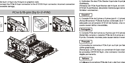 Podłączanie złącza PCIe 6/8 pin do karty graficznej