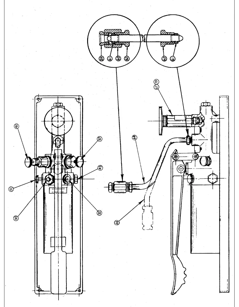 Schemat testera ciężarkowego Ashcroft 1305D