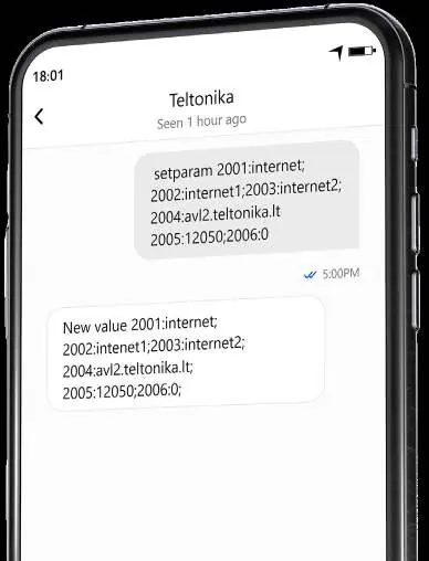 Przykład komendy SMS
