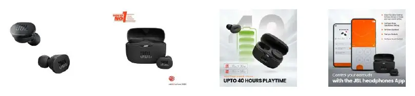 Przegląd funkcji słuchawek JBL Tune 130NC