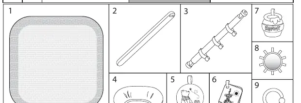 Lista części i rysunek poglądowy