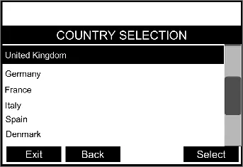 Wybór kraju (Country Selection)