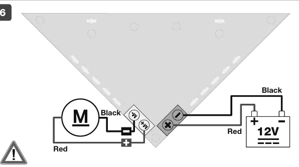 Schemat podłączenia elektrycznego 12V