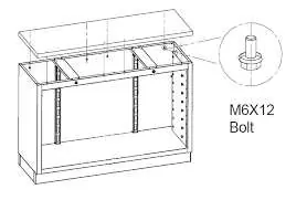 Szczegół montażu śruby M6x12