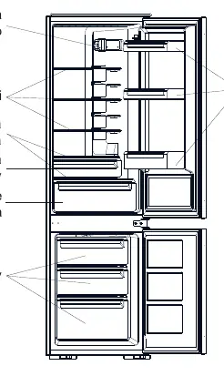 Schemat budowy lodówki