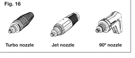 Dostępne dysze