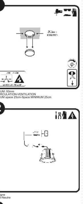 Kroki instalacji oprawy oświetleniowej