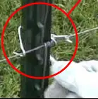 Klips mocujący do słupka typu T
