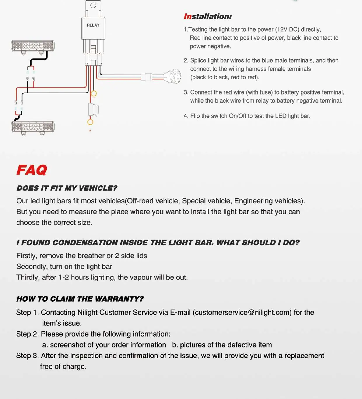 Schemat instalacji elektrycznej lampy LED