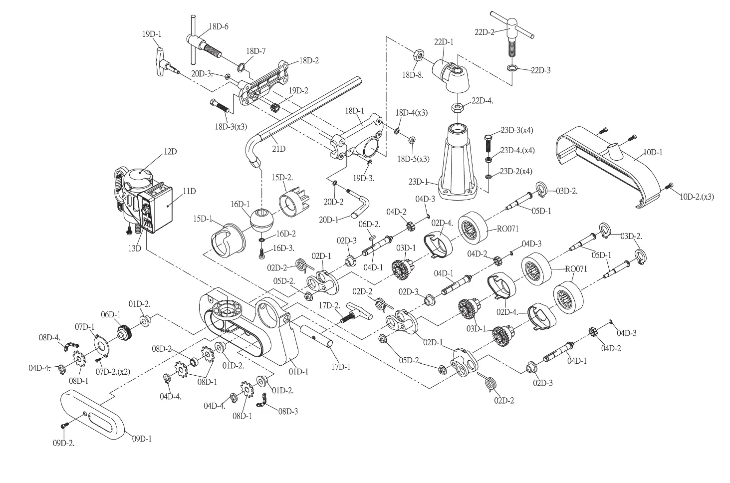 Rysunek złożeniowy (Exploded view)