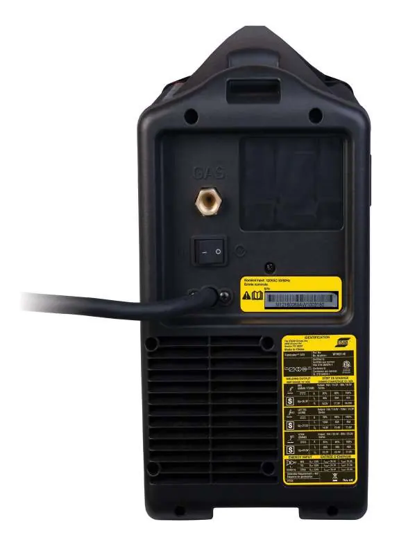 Panel tylny spawarki