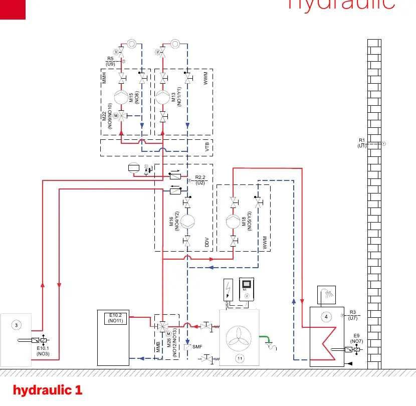 Schemat hydrauliczny 1