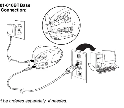 Podłączenie bazy CCB01-010BT przez USB