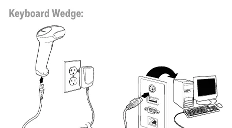 Podłączenie Keyboard Wedge i RS232