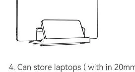Umieść laptopa w podstawce.