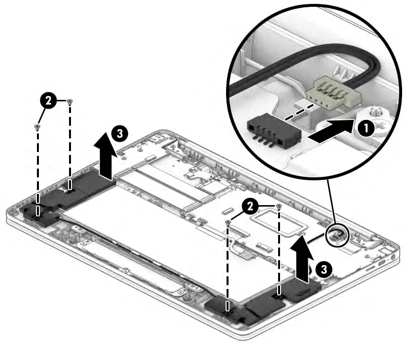 Demontaż modułu WLAN