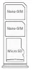 Schemat tacki na karty SIM i Micro SD