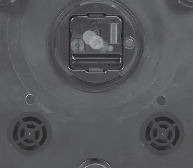Zbliżenie na mechanizm ustawiania czasu i kalibracji