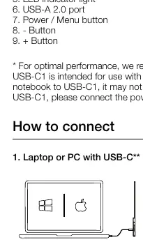 Podłączenie laptopa przez USB-C