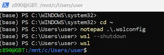 Konfiguracja pliku .wslconfig