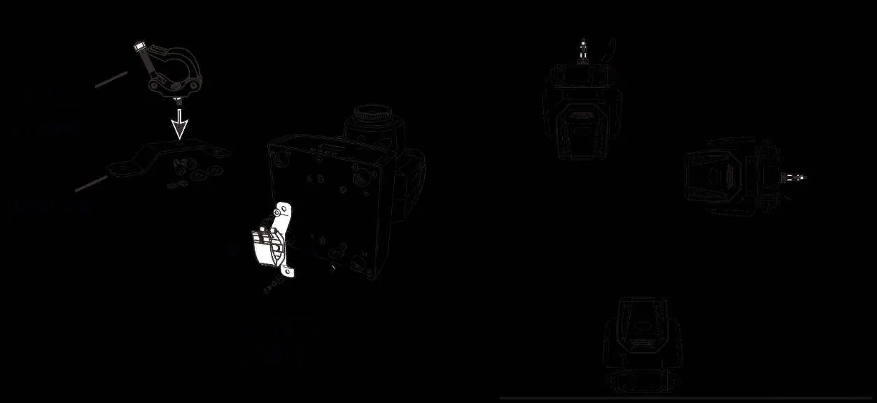 Schemat montażu urządzenia na kratownicy